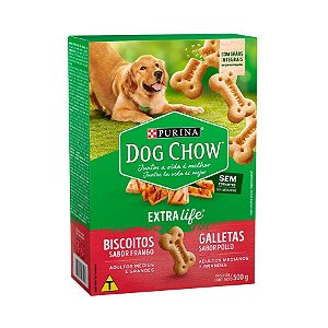 Biscoito Dog Chow Cães Adultos Medias e Grandes 500g