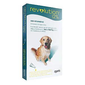 Revolution Zoetis Cães de 20 até 40kg 12% 2,0ml 1 Pipeta