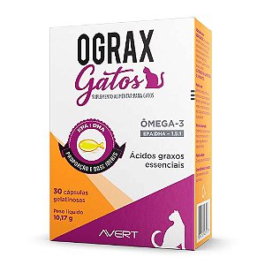 Suplemento Avert Ograx Gatos 30 Cap