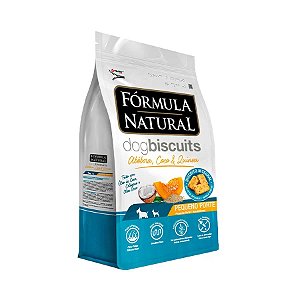 Biscoitos Fórmula Natural Dog Biscuits para Cães de Adultos de Mini e Pequeno Porte Sabor Abóbora 250g