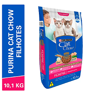 Ração Cat Chow Gatos Filhotes Sabor Frango e Leite 10kg