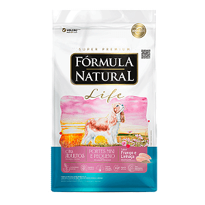 Ração Formula Natural Life Cães Adultos Mini e Pequenos