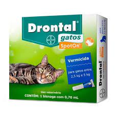 Drontal Spot Cats Para Gatos 0,7ml de 2,5 à 5kg