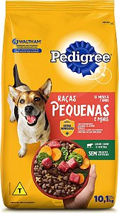 Ração Pedigree Dry Cães Raças Pequenas e Minis Sabor Carne, Frango e Cereais 2,7kg