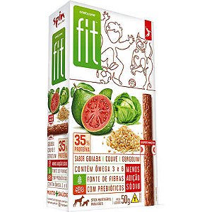 Petisco Stick Fit Sabor Goiaba, Couve e Gergelim 50g