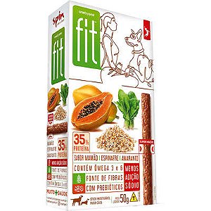 Petisco Stick Fit Sabor Mamão, Espinafre e Amaranto 50g