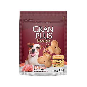 Biscoito GranPlus Cães Adultos Frango 300 g