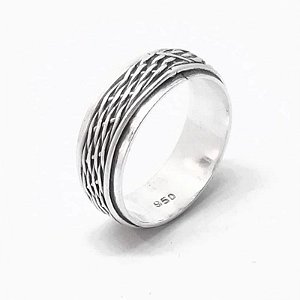 Anel masculino Prata 925 Bali  - SOB ENCOMENDA