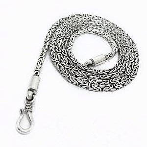 Corrente Prata Bali 925 Borobudur 2,7mm - Ponto Peruano