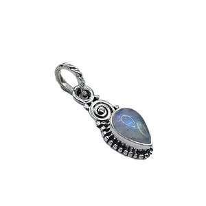 Pingente prata 925 - Pedra da Lua - Gota