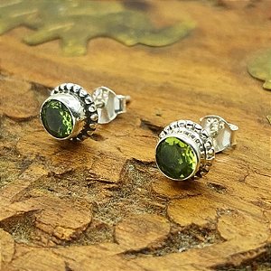 Brinco Life Prata 925 Peridoto - Índia