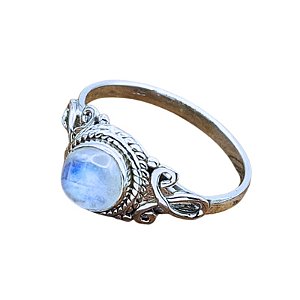 Anel de Prata 925 com Pedra da Lua