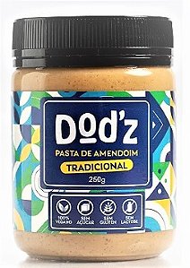 Pasta de Amendoim Zero e Vegana Tradicional - Dod'z - Pote 250g