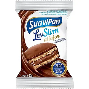 Alfajor de Chocolate ao Leite Zero Açúcar - SuaviPan - Unidade 25g