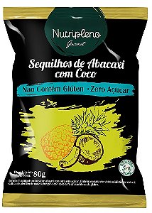 Sequilhos de Abacaxi com Coco Zero Açúcar - Nutripleno 80g