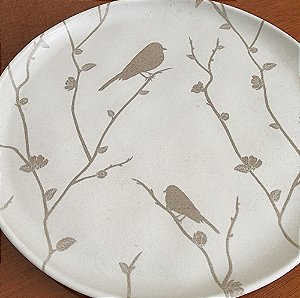 Linha Essências Pássaros Porto Brasil - Pratos raso/fundo/sobremesa