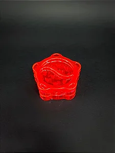 Dichavador Black - Plástico 3 partes - Laranja Neon