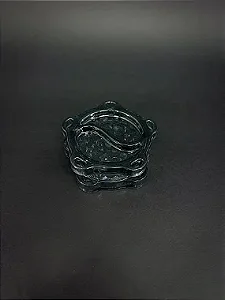 Dichavador Black - Plástico 3 partes - Preto Translúcido