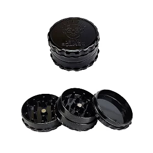 Dichavador Bem Bolado Pequeno 3 Partes - Preto