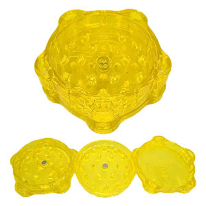 Dichavador Black - Plástico 3 partes - Amarelo