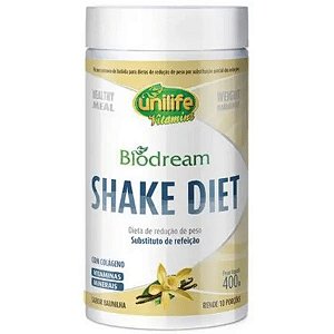 Shake Biodream c/ Colágeno Diet Baunilha 400g Unilife