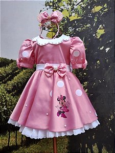 Vestido Minnie Rosa
