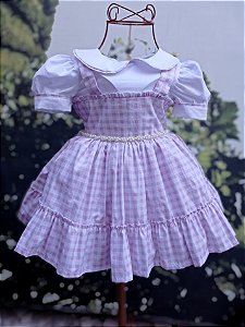 Vestido princesa xadrez