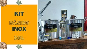 KIT CERVEJEIRO BÁSICO INOX 20 LITROS