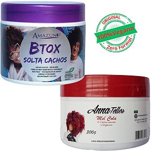 Kit Botox Solta Cachos 500g + Mel Cola 300g Anna Telles