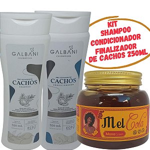 kit Mel Cola 240g Shampoo 500g e Condicionador 500g Galbani