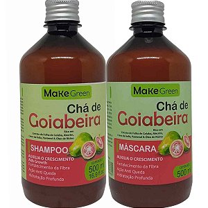 Kit Chá de Goiabeira Shampoo 500g Máscara 500g