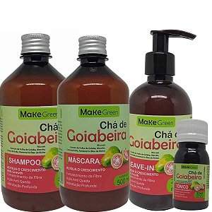 Shampoo - Máscara 500g Leave in 250g Tônico Chá de Goiabeira