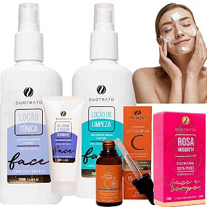Skincare Limpeza de pele Clareador Vitamina C eRosa Mosqueta