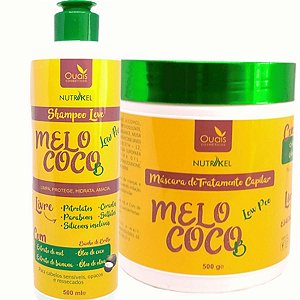 kit Shampoo 500g + MascaraLow Poo Efeito Teia 500g