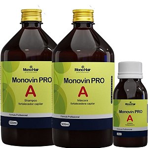 Kit Monovin Pro A Shampoo - Mascara - Ampola