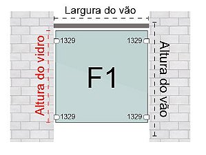 Guarda Corpo Estruturado Em Perfil 50mmx50mm, 1 Peça