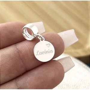 Berloque Desenho Coracãozinho com Nome