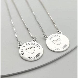 Escapulário Corações - Personalizado