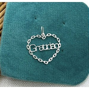 Pingente Corrente Coração Nome - Personalizado