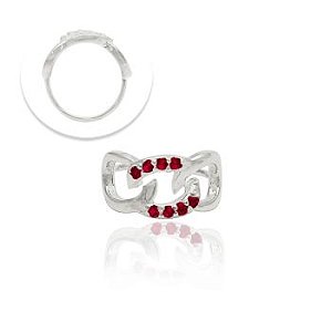 Piercing Elos Zircônia Rosa