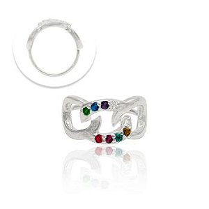 Piercing Elos com Zircônia Colorida