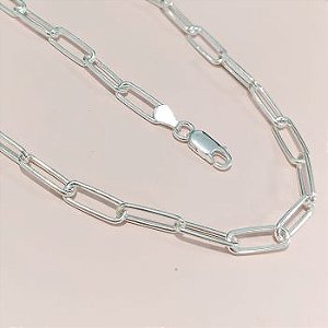 Corrente Prata  Elos 4mm