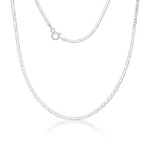 Corrente Prata Piastrine 1,8mm 45cm