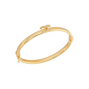 Bracelete Inspiração CC Folheado em Ouro 18K