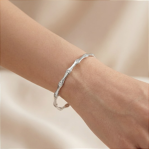 Bracelete Prata 925 55mm 16 Zirc