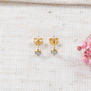 Brinco Aço Cirúrgico PVD Opala