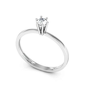 Anel Solitário 6 Garras