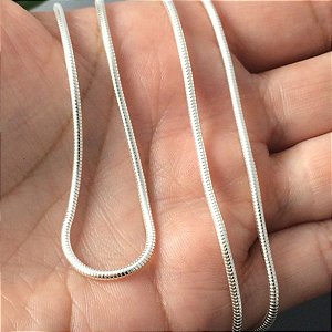 Corrente Unissex Prata 925 Rabo De Rato Fecho Boia 40cm