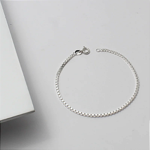 Pulseira Masculina Prata 925 Veneziana Grossa