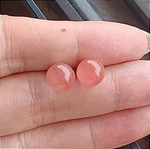 Brinco Quartzo Cereja ou Cherry